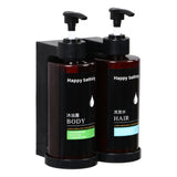 Maxbell 2xShower Soap Dispenser Liquid Hand Soap Dispenser for Toilet Kitchen Supplies B Double Head