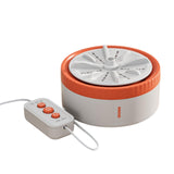 Mini Turbine Washing Machine USB Powered Small Size for 4kg Personal Laundry Orange