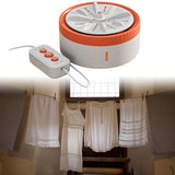 Mini Turbine Washing Machine USB Powered Small Size for 4kg Personal Laundry Orange
