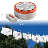 Mini Turbine Washing Machine USB Powered Small Size for 4kg Personal Laundry Orange