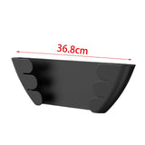 Wall Mount Pot Lid Hanger Portable Pan Storage Rack for Plates Board Kitchen Black