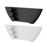 Wall Mount Pot Lid Hanger Portable Pan Storage Rack for Plates Board Kitchen Black