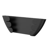 Wall Mount Pot Lid Hanger Portable Pan Storage Rack for Plates Board Kitchen Black