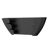 Wall Mount Pot Lid Hanger Portable Pan Storage Rack for Plates Board Kitchen Black