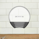 Wall Mount Pot Lid Hanger Portable Pan Storage Rack for Plates Board Kitchen Black