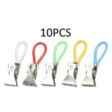 Maxbell 2x10 Pieces Hanging Tea Towels Clips Cupboard for Shower Curtain Small Clothes white