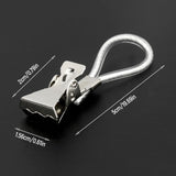 Maxbell 2x10 Pieces Hanging Tea Towels Clips Cupboard for Shower Curtain Small Clothes white
