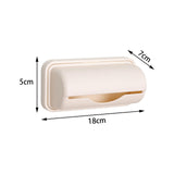 Maxbell Trash Bag Holder Wall Mount Garbage Bag Holder for Kitchen Cabinet Household large apricot