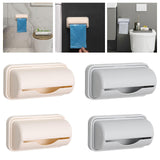 Maxbell Trash Bag Holder Wall Mount Garbage Bag Holder for Kitchen Cabinet Household large apricot