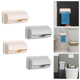 Maxbell Trash Bag Holder Wall Mount Garbage Bag Holder for Kitchen Cabinet Household large apricot
