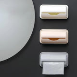 Maxbell Trash Bag Holder Wall Mount Garbage Bag Holder for Kitchen Cabinet Household large apricot
