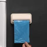Maxbell Trash Bag Holder Wall Mount Garbage Bag Holder for Kitchen Cabinet Household large apricot