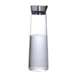 Maxbell 2xGlass Water Bottle Hot Cold Water Pitcher for Hot Cold Water Juice Fruit Tea 1L