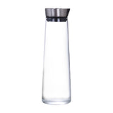 Maxbell 2xGlass Water Bottle Hot Cold Water Pitcher for Hot Cold Water Juice Fruit Tea 1L