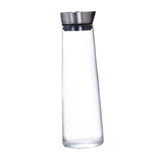 Maxbell 2xGlass Water Bottle Hot Cold Water Pitcher for Hot Cold Water Juice Fruit Tea 1L