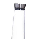 Maxbell 2xGlass Water Bottle Hot Cold Water Pitcher for Hot Cold Water Juice Fruit Tea 1L