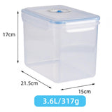 Maxbell 2xVacuum Container Saver Vacuum Seal Container for Salads Meals Dry Foods 3.6L