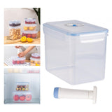 Maxbell 2xVacuum Container Saver Vacuum Seal Container for Salads Meals Dry Foods 3.6L