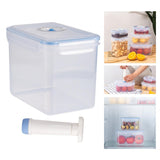 Maxbell 2xVacuum Container Saver Vacuum Seal Container for Salads Meals Dry Foods 3.6L