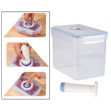 Maxbell 2xVacuum Container Saver Vacuum Seal Container for Salads Meals Dry Foods 3.6L