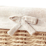 Maxbell 2xWoven Baskets Stackable Paper Rope Storage Basket for Snacks Cosmetics Lunch 40cmx30cmx9cm