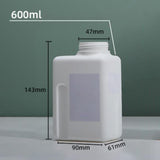 Liquid Lotions Bottle Empty Liquid Bottle for Hand Dispensers Creams Lotions 600ml leakproof lid