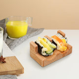 Maxbell 10xWood Sushi Tacos Holder Taco Tray Accessories for Parties Restaurant B