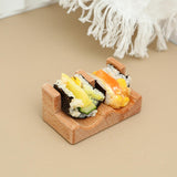 Maxbell 10xWood Sushi Tacos Holder Taco Tray Accessories for Parties Restaurant B
