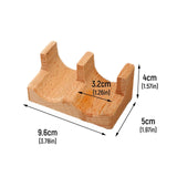 Maxbell 10xWood Sushi Tacos Holder Taco Tray Accessories for Parties Restaurant B