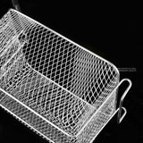 Maxbell 2xFryer Basket with Handle Frying Serving Basket for Barbecue Chips Restaurant 20cmx17.2cmx10.5cm