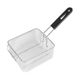 Maxbell 2xFryer Basket with Handle Frying Serving Basket for Barbecue Chips Restaurant 20cmx17.2cmx10.5cm