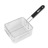 Maxbell 2xFryer Basket with Handle Frying Serving Basket for Barbecue Chips Restaurant 20cmx17.2cmx10.5cm