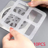 Maxbell 4xDisposable Shower Drain Catcher Floor Sink Strainer Filter Sticker for Sewer 10pcs