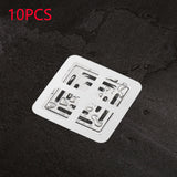 Maxbell 2xDisposable Shower Drain Catcher Floor Sink Strainer Filter Sticker for Sewer 10pcs