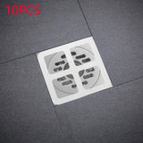 Maxbell 5xDisposable Shower Drain Catcher Floor Sink Strainer Filter Sticker for Sewer 10pcs