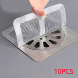 Maxbell 4xDisposable Shower Drain Catcher Floor Sink Strainer Filter Sticker for Sewer 10pcs