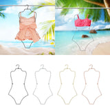Maxbell 2xSwimsuit Hanger Display Hanger Lingerie Hanger for Boutique Beachwear Adults Black