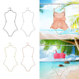 Maxbell 2xSwimsuit Hanger Display Hanger Lingerie Hanger for Boutique Beachwear Adults Black