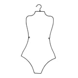 Maxbell 2xSwimsuit Hanger Display Hanger Lingerie Hanger for Boutique Beachwear Adults Black