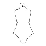 Maxbell 2xSwimsuit Hanger Display Hanger Lingerie Hanger for Boutique Beachwear Adults Black