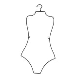 Maxbell 2xSwimsuit Hanger Display Hanger Lingerie Hanger for Boutique Beachwear Adults Black