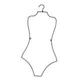 Maxbell 2xSwimsuit Hanger Display Hanger Lingerie Hanger for Boutique Beachwear Adults Black