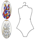Maxbell 2xSwimsuit Hanger Display Hanger Lingerie Hanger for Boutique Beachwear Adults Black