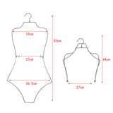 Maxbell 2xSwimsuit Hanger Display Hanger Lingerie Hanger for Boutique Beachwear Adults Silver
