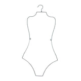 Maxbell 2xSwimsuit Hanger Display Hanger Lingerie Hanger for Boutique Beachwear Adults Silver