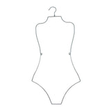 Maxbell 2xSwimsuit Hanger Display Hanger Lingerie Hanger for Boutique Beachwear Adults Silver