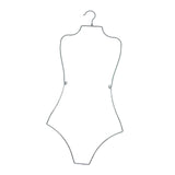 Maxbell 2xSwimsuit Hanger Display Hanger Lingerie Hanger for Boutique Beachwear Adults Silver