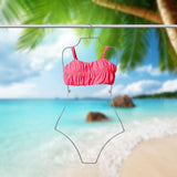 Maxbell 2xSwimsuit Hanger Display Hanger Lingerie Hanger for Boutique Beachwear Adults Silver