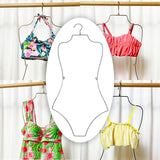 Maxbell 2xSwimsuit Hanger Display Hanger Lingerie Hanger for Boutique Beachwear Adults Silver