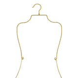 Maxbell 2xSwimsuit Hanger Display Hanger Lingerie Hanger for Boutique Beachwear Adults Gold